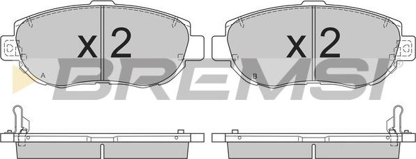 Bremsi BP2832 - Kit de plaquettes de frein, frein à disque cwaw.fr