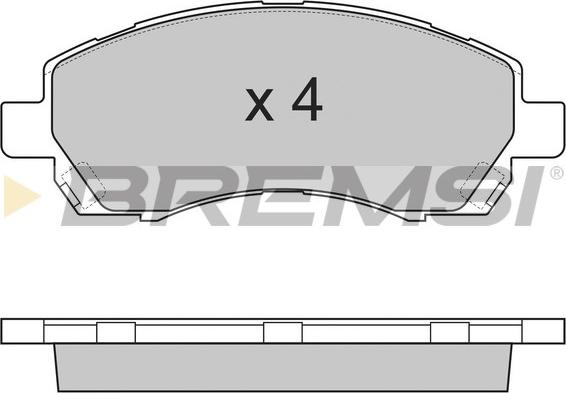 Bremsi BP2820 - Kit de plaquettes de frein, frein à disque cwaw.fr