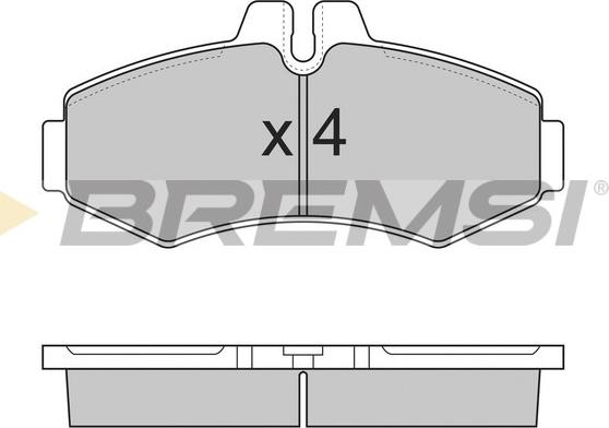 Bremsi BP2821 - Kit de plaquettes de frein, frein à disque cwaw.fr