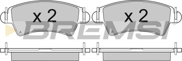 Bremsi BP2879 - Kit de plaquettes de frein, frein à disque cwaw.fr