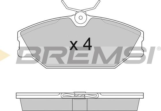 Bremsi BP2874 - Kit de plaquettes de frein, frein à disque cwaw.fr