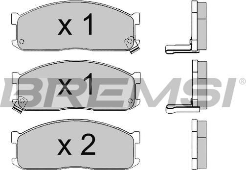 Bremsi BP2390 - Kit de plaquettes de frein, frein à disque cwaw.fr