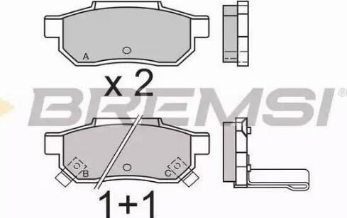 Bremsi BP2397 - Kit de plaquettes de frein, frein à disque cwaw.fr