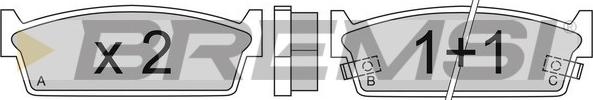 Bremsi BP2347 - Kit de plaquettes de frein, frein à disque cwaw.fr