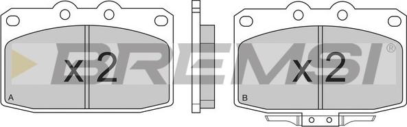 Bremsi BP2369 - Kit de plaquettes de frein, frein à disque cwaw.fr