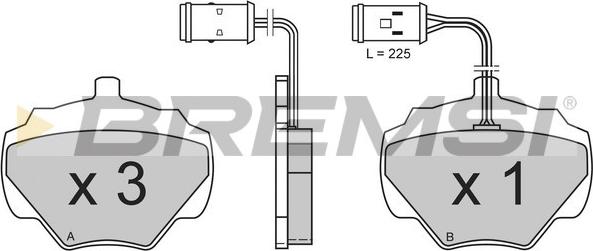 Bremsi BP2361 - Kit de plaquettes de frein, frein à disque cwaw.fr