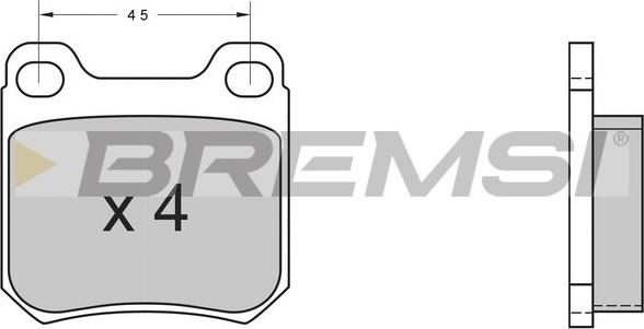 Bremsi BP2368 - Kit de plaquettes de frein, frein à disque cwaw.fr