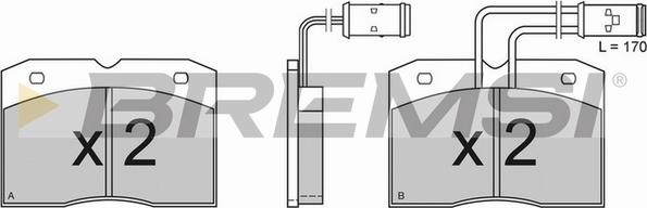 Bremsi BP2363 - Kit de plaquettes de frein, frein à disque cwaw.fr