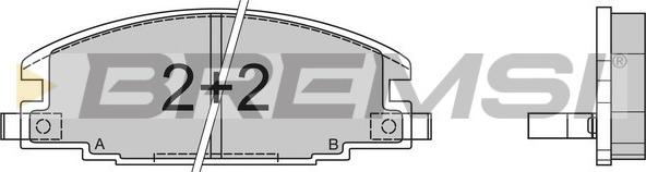 Bremsi BP2367 - Kit de plaquettes de frein, frein à disque cwaw.fr