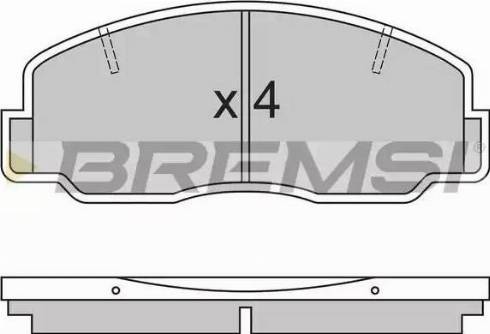 Bremsi BP2305 - Kit de plaquettes de frein, frein à disque cwaw.fr