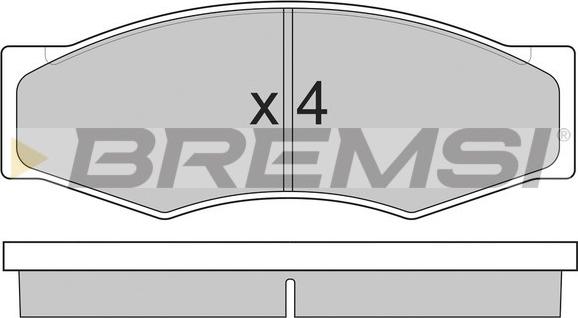 Bremsi BP2302 - Kit de plaquettes de frein, frein à disque cwaw.fr