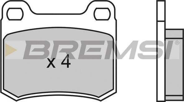 Bremsi BP2314 - Kit de plaquettes de frein, frein à disque cwaw.fr