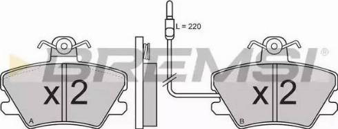 Bremsi BP2310 - Kit de plaquettes de frein, frein à disque cwaw.fr