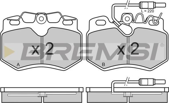 Bremsi BP2311 - Kit de plaquettes de frein, frein à disque cwaw.fr