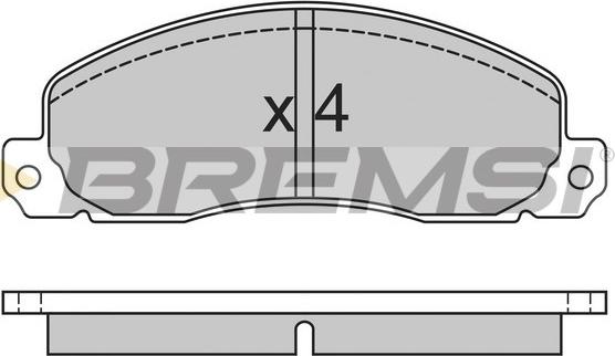 Bremsi BP2312 - Kit de plaquettes de frein, frein à disque cwaw.fr