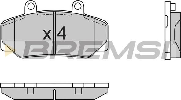 Bremsi BP2386 - Kit de plaquettes de frein, frein à disque cwaw.fr