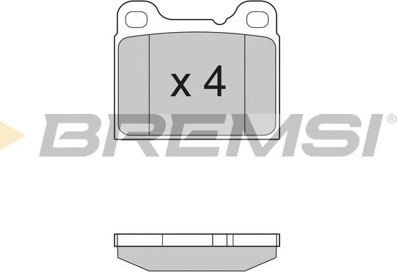 Bremsi BP2383 - Kit de plaquettes de frein, frein à disque cwaw.fr