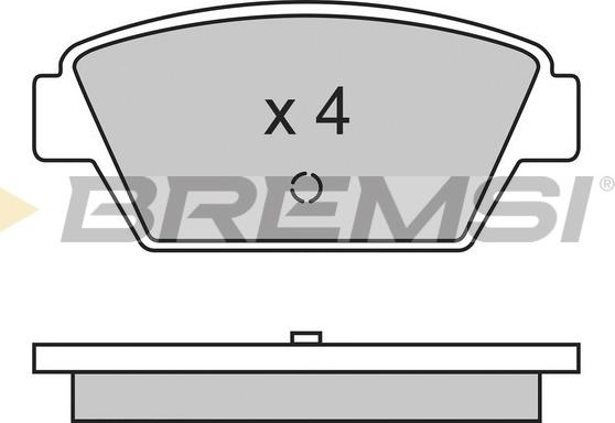 Bremsi BP2330 - Kit de plaquettes de frein, frein à disque cwaw.fr