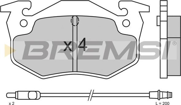 Bremsi BP2338 - Kit de plaquettes de frein, frein à disque cwaw.fr