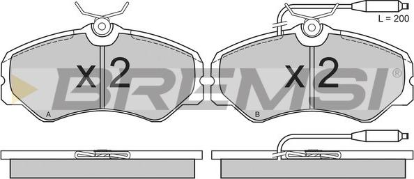 Bremsi BP2337 - Kit de plaquettes de frein, frein à disque cwaw.fr