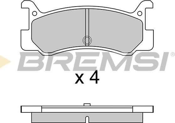 Bremsi BP2328 - Kit de plaquettes de frein, frein à disque cwaw.fr