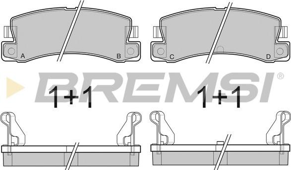 Bremsi BP2323 - Kit de plaquettes de frein, frein à disque cwaw.fr