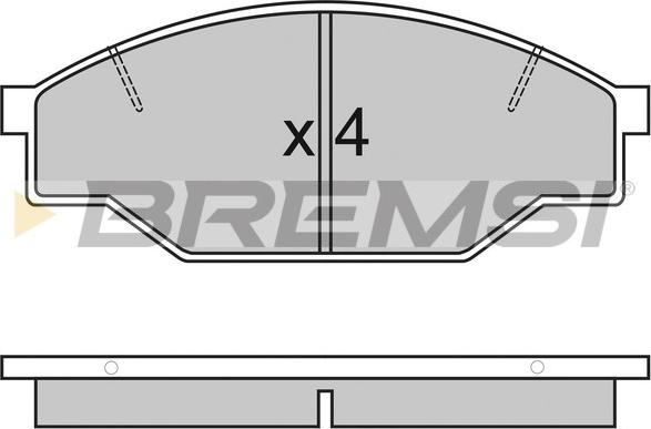 Bremsi BP2322 - Kit de plaquettes de frein, frein à disque cwaw.fr