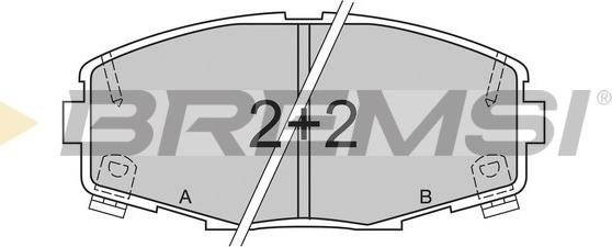 Bremsi BP2378 - Kit de plaquettes de frein, frein à disque cwaw.fr