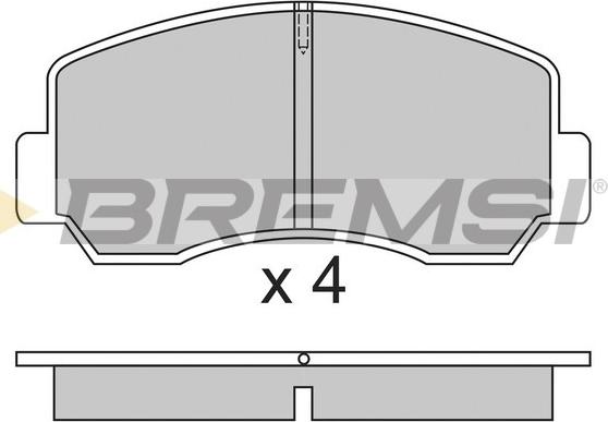 Bremsi BP2296 - Kit de plaquettes de frein, frein à disque cwaw.fr