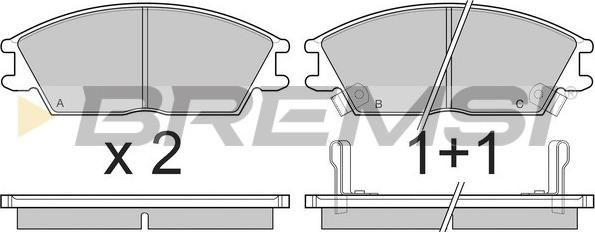 Bremsi BP2293 - Kit de plaquettes de frein, frein à disque cwaw.fr