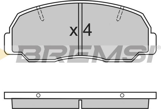 Bremsi BP2297 - Kit de plaquettes de frein, frein à disque cwaw.fr