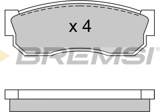 Bremsi BP2246 - Kit de plaquettes de frein, frein à disque cwaw.fr