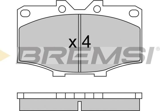 Bremsi BP2242 - Kit de plaquettes de frein, frein à disque cwaw.fr