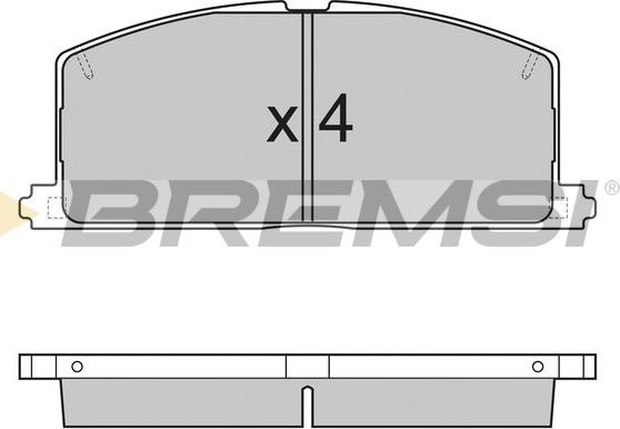 Bremsi BP2255 - Kit de plaquettes de frein, frein à disque cwaw.fr