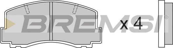 Bremsi BP2256 - Kit de plaquettes de frein, frein à disque cwaw.fr