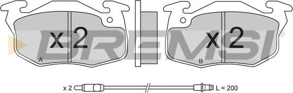 Bremsi BP2269 - Kit de plaquettes de frein, frein à disque cwaw.fr