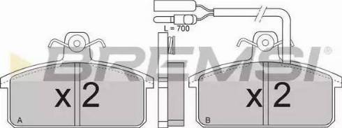 Bremsi BP2265 - Kit de plaquettes de frein, frein à disque cwaw.fr