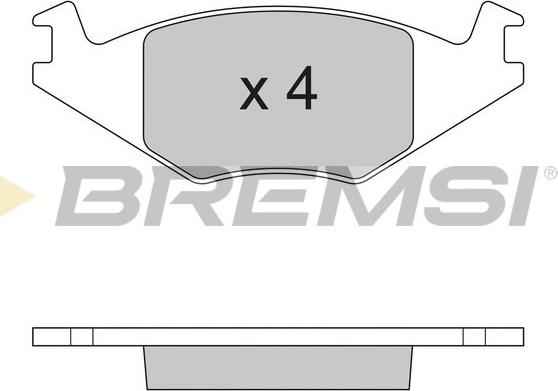 Bremsi BP2262 - Kit de plaquettes de frein, frein à disque cwaw.fr