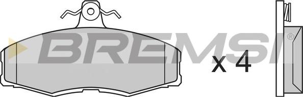 Bremsi BP2208 - Kit de plaquettes de frein, frein à disque cwaw.fr