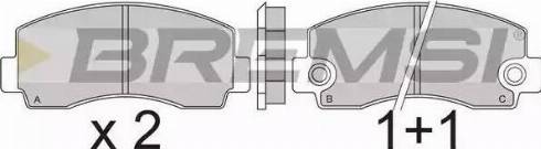 Bremsi BP2215 - Kit de plaquettes de frein, frein à disque cwaw.fr