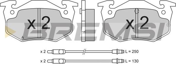 Bremsi BP2216 - Kit de plaquettes de frein, frein à disque cwaw.fr