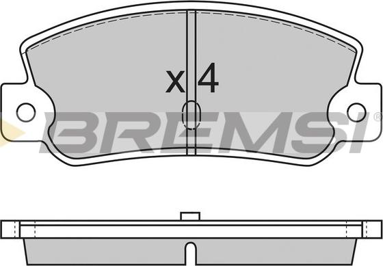 Bremsi BP2212 - Kit de plaquettes de frein, frein à disque cwaw.fr