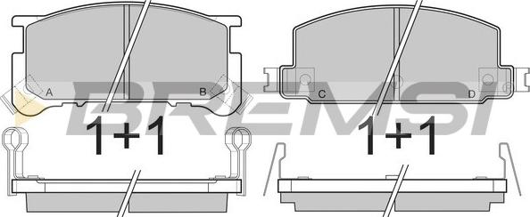 Bremsi BP2285 - Kit de plaquettes de frein, frein à disque cwaw.fr