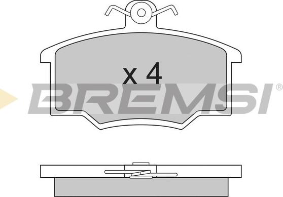 Bremsi BP2281 - Kit de plaquettes de frein, frein à disque cwaw.fr