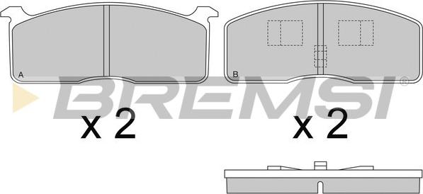 Bremsi BP2239 - Kit de plaquettes de frein, frein à disque cwaw.fr