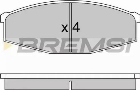 Bremsi BP2234 - Kit de plaquettes de frein, frein à disque cwaw.fr