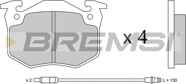 Bremsi BP2230 - Kit de plaquettes de frein, frein à disque cwaw.fr