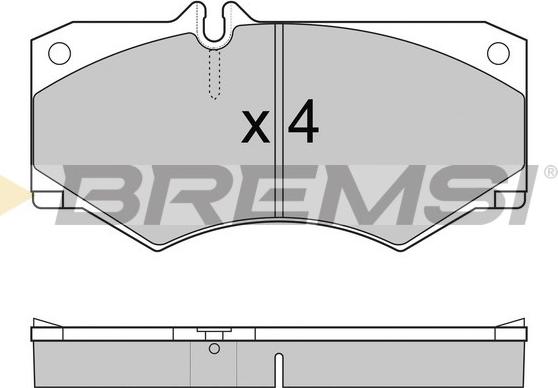 Bremsi BP2238 - Kit de plaquettes de frein, frein à disque cwaw.fr