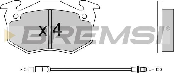 Bremsi BP2229 - Kit de plaquettes de frein, frein à disque cwaw.fr