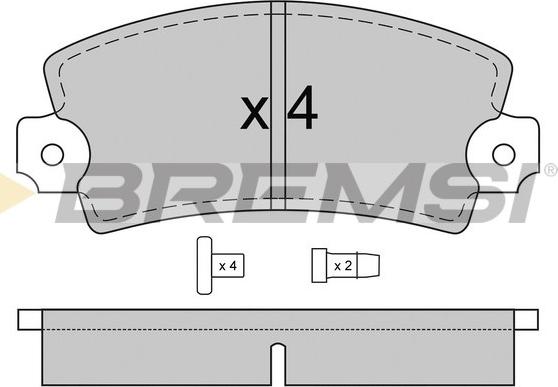 Bremsi BP2220 - Kit de plaquettes de frein, frein à disque cwaw.fr